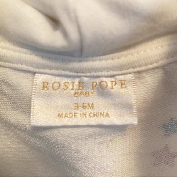 Rosie Pope Baby Girls Infant Unicorn And Rainbow Hoodie Size 3-6 Months - Picture 9 of 9